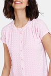 Zivame Batik Bae Knit Pyjama Set - Prism Pink — thumbnail 5